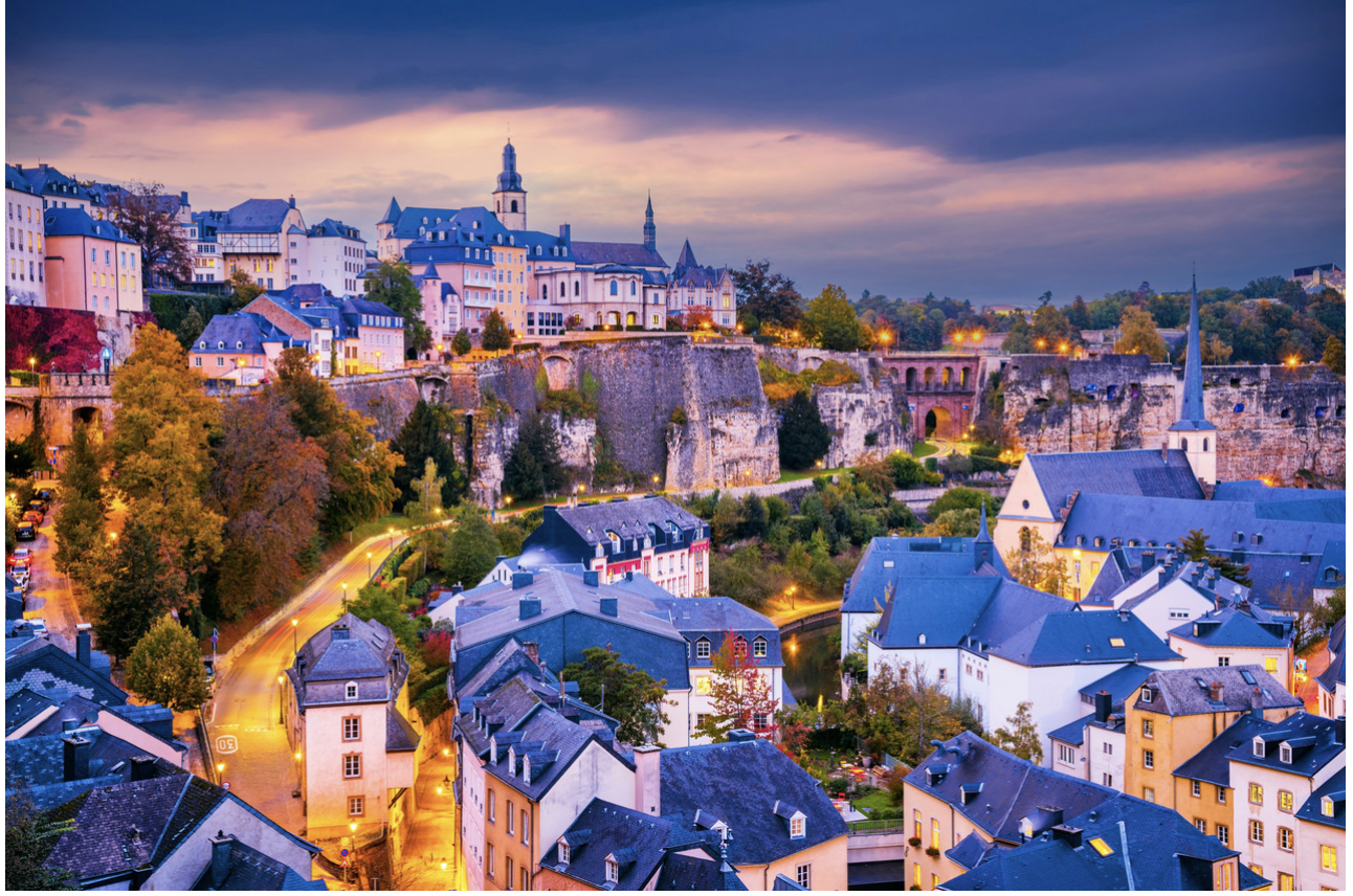 Luxembourg city, with improved colors